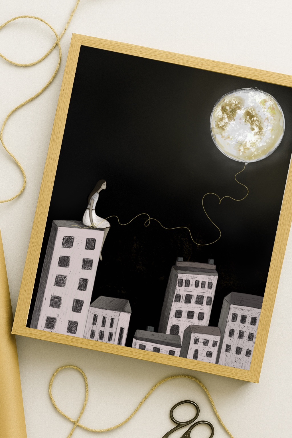 The girl and the moon - Image 2