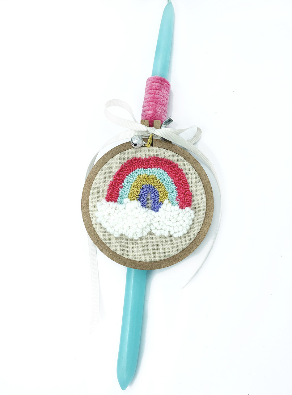 Easter Candles Rainbow