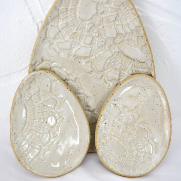 Easter Egg Ceramic Plate (lace)