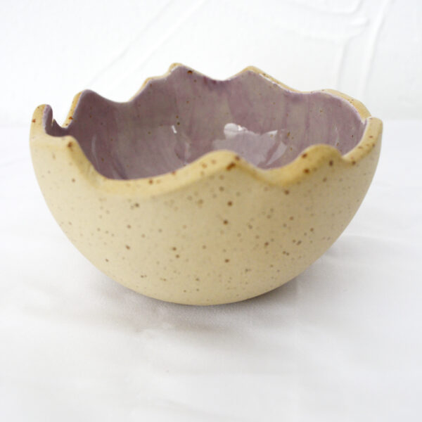 Crackled Egg Ceramic Bowl